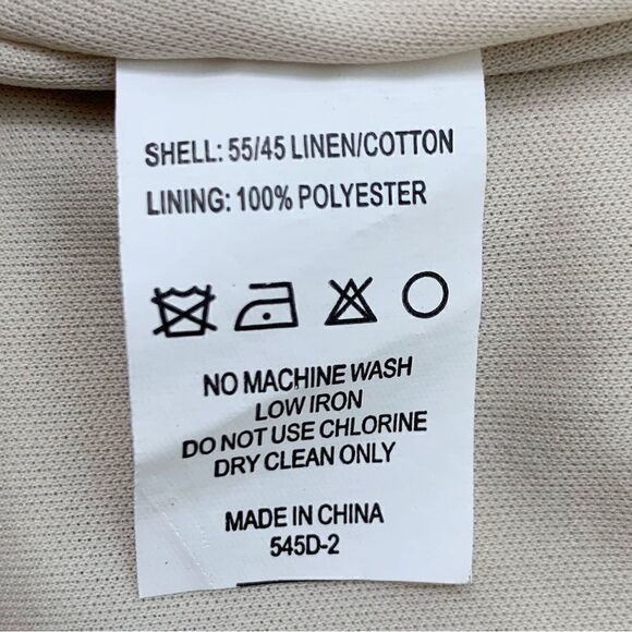 Judith March Linen Blend Square neck Bow Back Metallic Dress - Picture 12 of 13